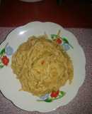 Espaguetis con leche