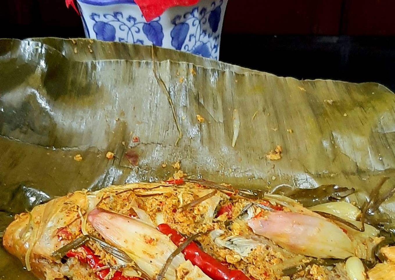 Pepes ikan Mas bumbu Arsik