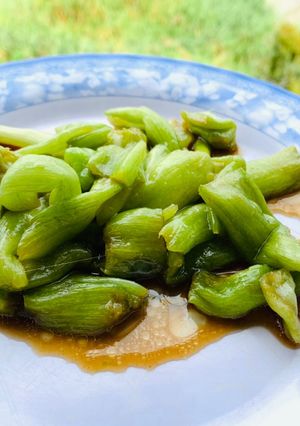 Hình của món Vào bếp cùng con: dọc mùng xì dầu.