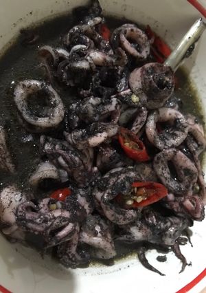 Foto resep Cumi Saus Tinta Hitam