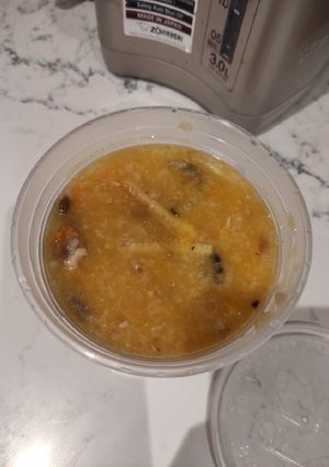 A picture of Hearty Pumpkin Congee.
