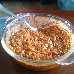 A picture of Redneck nacho chili rice.