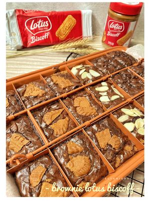 Foto resep Brownies lotus biscoff