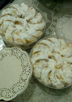 Foto resep Kue kering putih salju keju