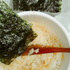 A picture of Korean style rice.
