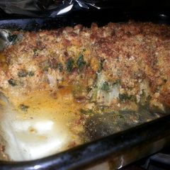 A picture of eggplant lasagna.