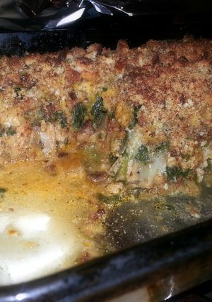 A picture of eggplant lasagna.