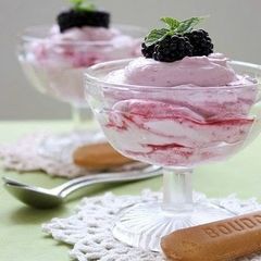 A picture of English Dessert: Blackberry Fool.