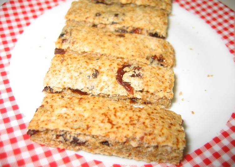 Recipe of Homemade No Eggs, Oil, Dairy, Sugar: Raisin Bars