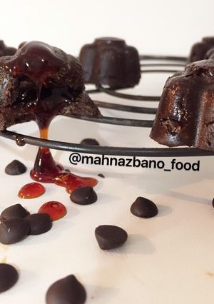 عکسی از دستور شکلات نارگیل کاراملی _مغزدار