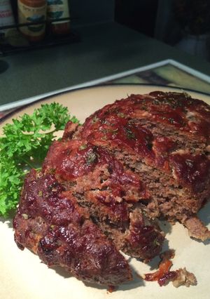 A picture of Barbecue Bison Meatloaf.