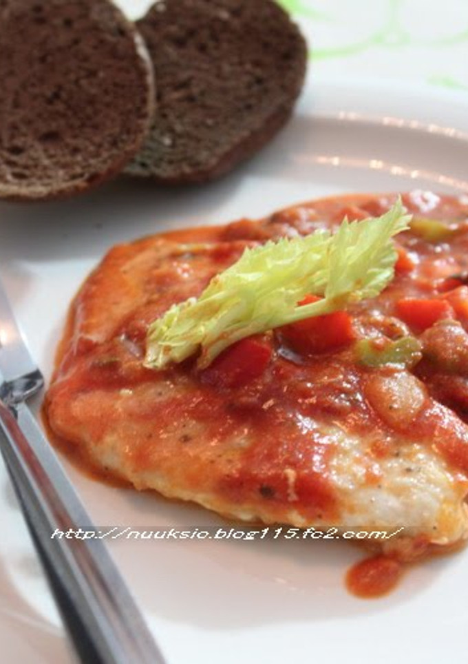 A picture of Quick and Easy Tomato Cream Simmered Cod.