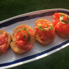 A picture of Tomato Bruschetta - perfect for picnics.