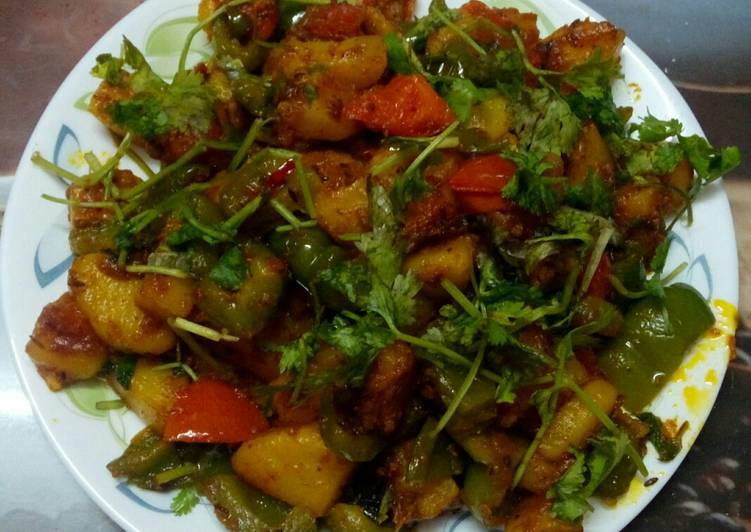 Recipe of Any-night-of-the-week Potato capsicum