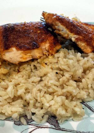 A picture of Salmon with a Crunch.