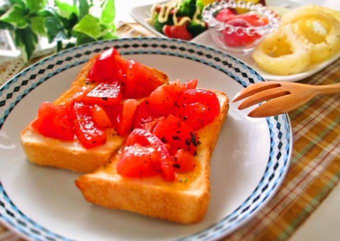 Delicious! One More Slice! Tomato Toast