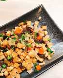 Đậu hũ xào ngũ sắc