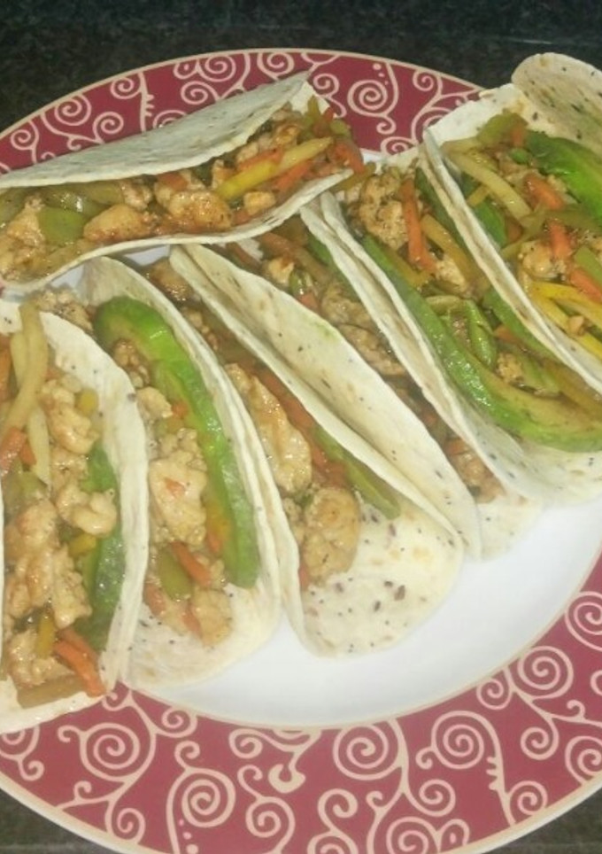 Una foto de Tacos de soja