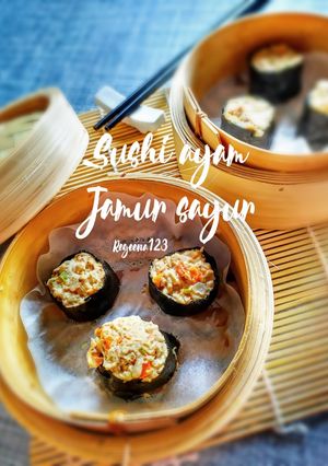 Foto resep Sushi ayam jamur sayuran