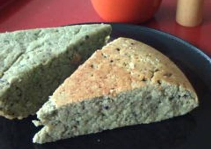 Matcha Okara Cake ☆ Made with Brown Sugar Syrup and Black Sesame