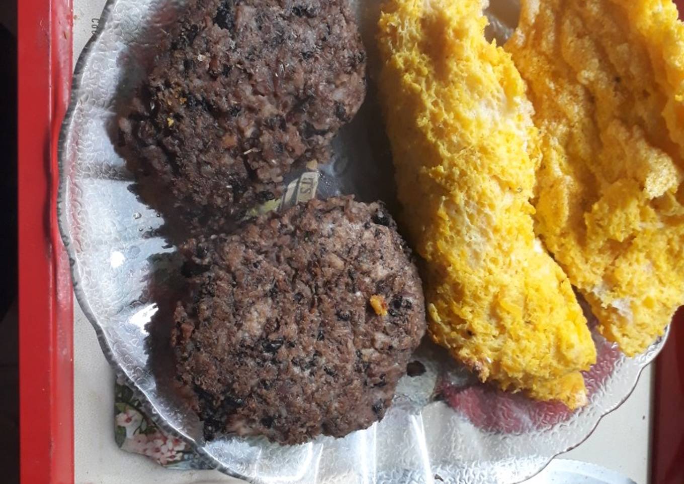 Hamburguesas vegetarianas con soufflé de calabaza