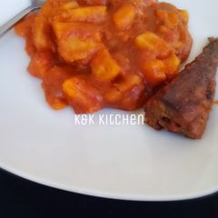 A picture of Yam porridge.