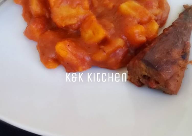 Recipe of Any-night-of-the-week Yam porridge