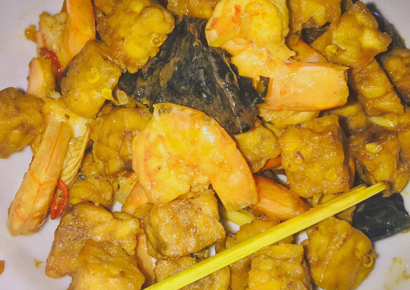 Oseng Tempe + Udang 🦐