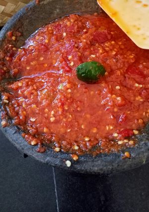 Foto resep Sambal merah segar