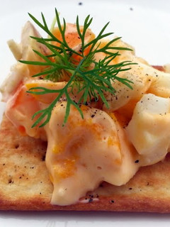 A picture of Cheesy Egg And Fennel Snack.