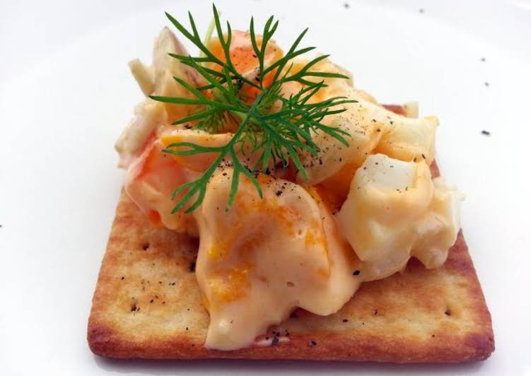 Steps to Make Ultimate Cheesy Egg And Fennel Snack