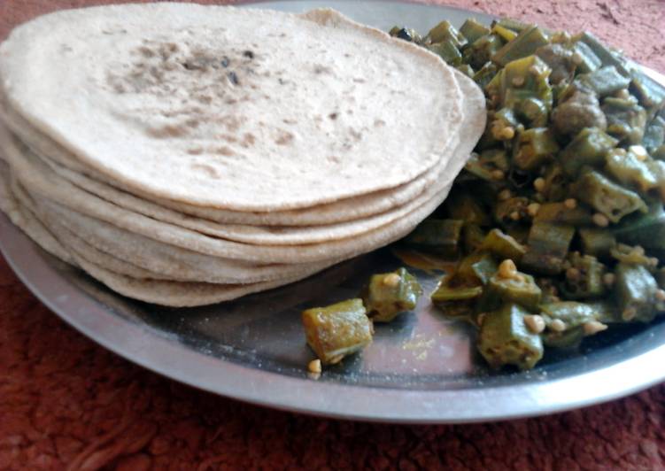 Steps to Make Favorite L.N.S. BHINDI KI SABJI (VEGAN) DELICIOUS VEGAN RECIPE.