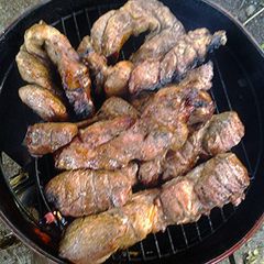 A picture of smoked country style ribs.