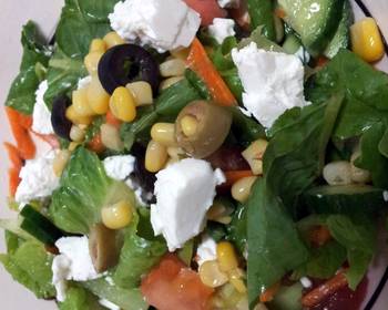 Best Recipe Romaine salad with feta cheese by Pam Delicious and Healthy