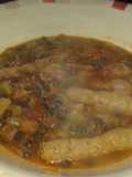 Slow Cooker Sausages and Lentils Casserole