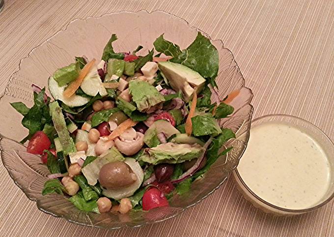 How to Prepare Favorite Veggie Salad Supreme with Golden Dijon Dressing