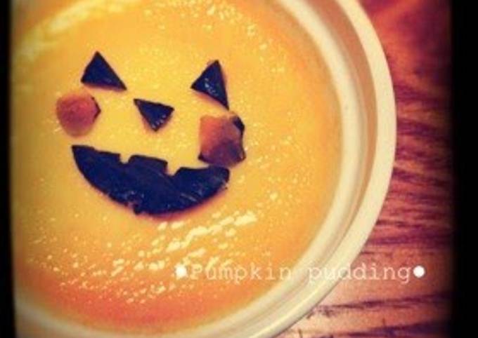 Halloween Kabocha Squash Pudding