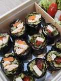 คิมบับอะโวคาโด+อกไก่ (Microwace recipe : คลีน)