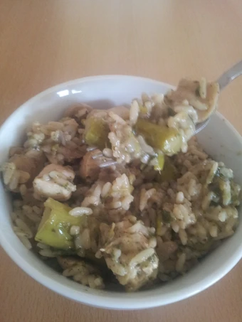 Recipe Chicken Risotto with Asparagus &amp; Mushrooms the So Delicious Makes you drool