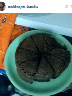 A picture of Barsha's coffee cake.