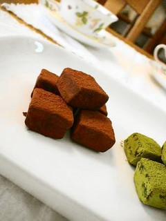 A picture of Simple Not-Too-Sweet Chocolate Truffles.