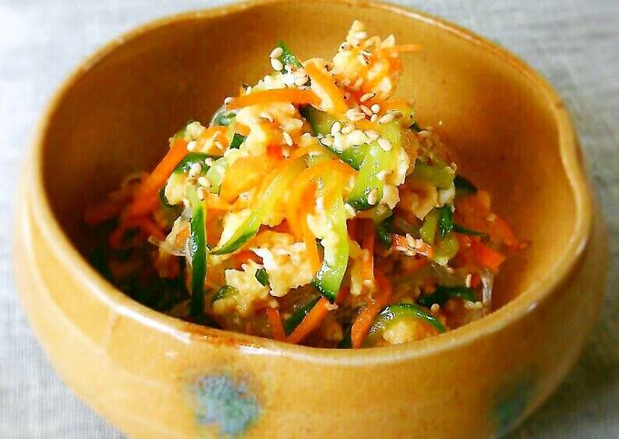 Sunomono-Style Carrot, Cucumber, and Egg Salad