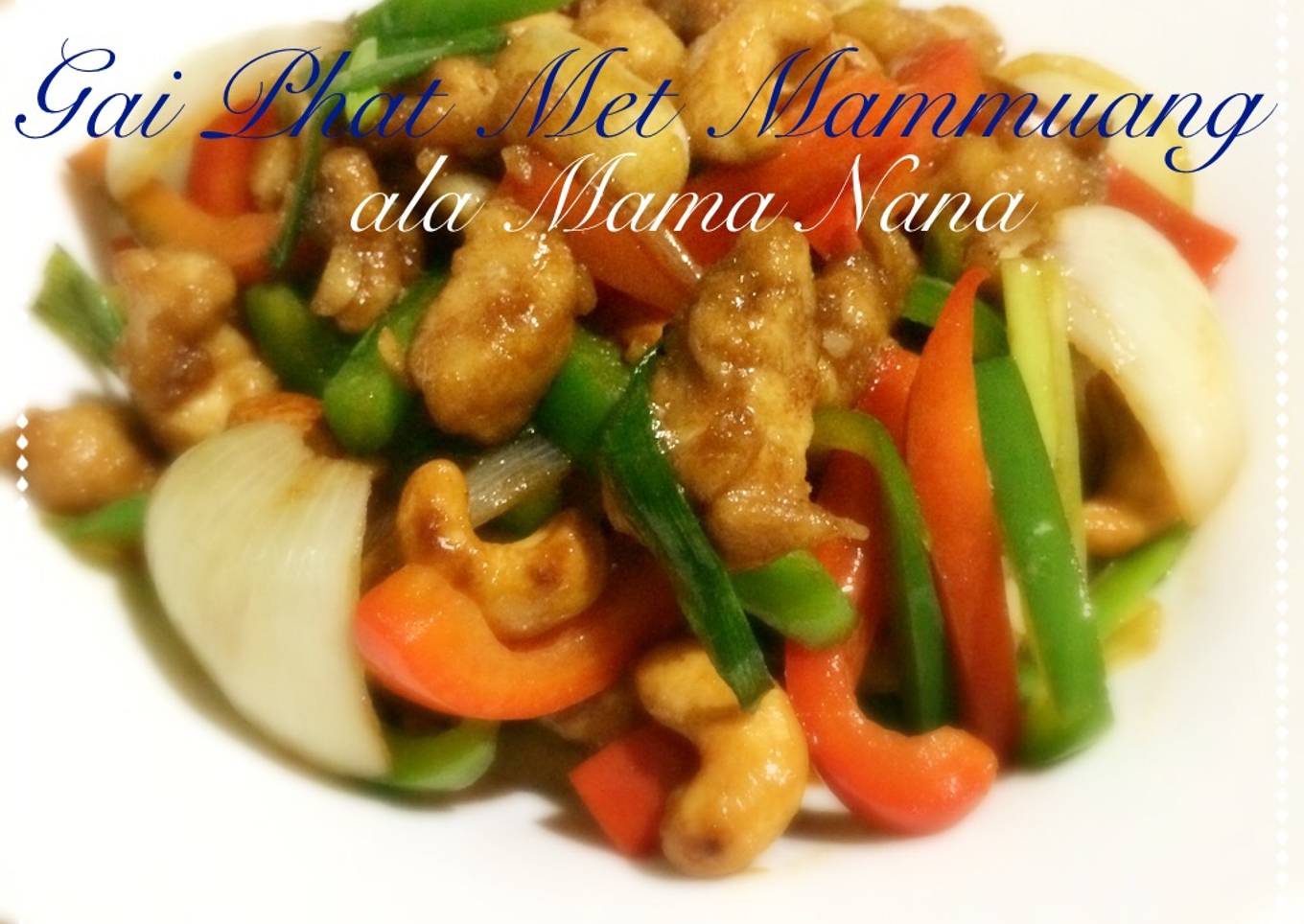 Gai Phat Met Mammuang Thailand