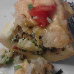 A picture of Veggie Stuffed Yellow Zucchini Squash.