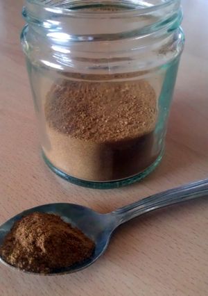 A picture of Vickys Pumpkin Pie Spice Mix.