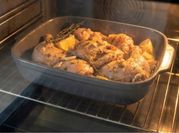 Una foto de pollo al vermut