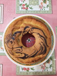 Foto resep Rebaked Cake Marmer Jadul