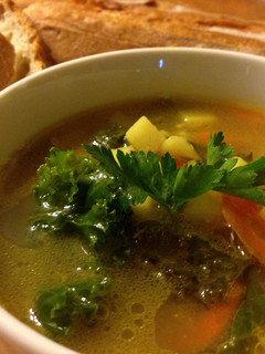 A picture of Kale Potato Soup.