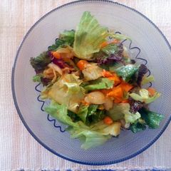A picture of mango lychee salad.