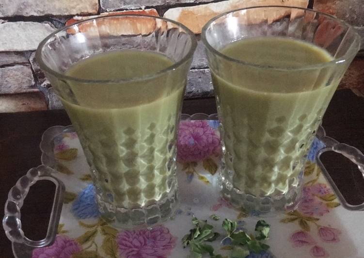 Easiest Way to Make Super Quick Homemade Moringa milk and honey shake